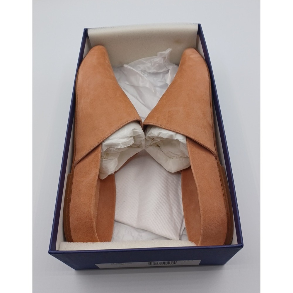 NIB Stuart Weitzman Size 8M Studio‎ Pointy Toe Flat Mule in Ballet Suede $425